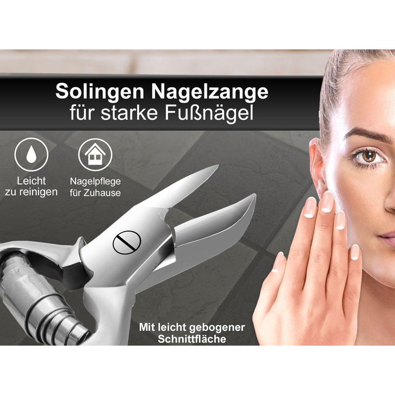 Solingen Nail Clippers 14 cm Made in Germany with Sharp