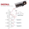Ignition Switch Panel Kit, 12V Engine Start Push Button 5