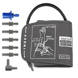 Extra Large Blood Pressure Cuff, 22-52CM circumference-Replaceable cuff for home use BP Monitors,with 7 connectors, Adult Arm XL Blood Pressure Cuff