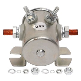 200A 24V Motor Starter Relay 1114208 Dustproof Starter Relay Solenoid for Winches Boats Club Car