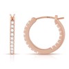 Gacimy Rose Gold Hoop Earrings for Women, 20mm Cubic Zirconia