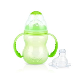 Nuby Wide Neck 3 Stage Bottle 8oz Green