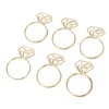 80pcs Ring Shape Paper Clips Rustproof Multifunction Multifunction with Clear