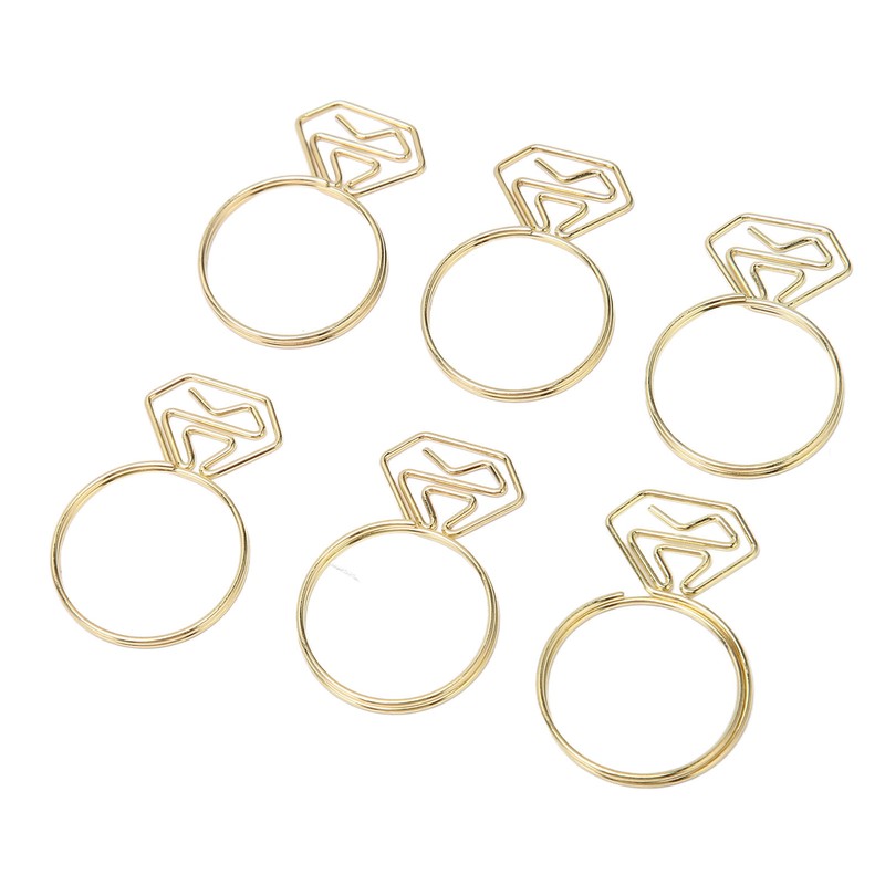 80pcs Ring Shape Paper Clips Rustproof Multifunction Multifunction with Clear