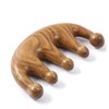 Vaguelly Green Sandalwood Massage Comb Anti-Static Wooden Hair Comb for