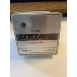 Simpson Vintage Simpson hour meter model 112 new vintage electrical part but no box