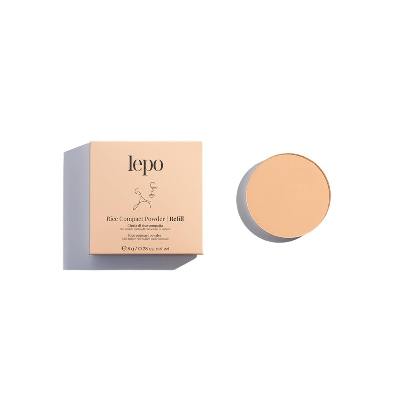 LEPO Rice Compact Powder #3 Medium Rice Powder with Native