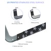BGGTMO American Flag License Plate Frames- Black Stainless Steel Car