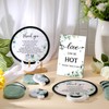 Wenqik 50 Pcs Wedding Fan for Guests and 1 Love