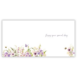 Nigel Quiney Female Birthday Card - Happy Birthday Card with Wildflower Bouquet Design with a 'Blooming Lovely' Message and Foil Details - Birthday Card for Women