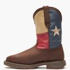 Durango Men's DB021 Western Boot, Dark Brown and Texas Flag,