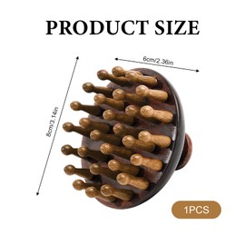 Scalp Massage Brush Wooden Scalp Massager Head Massage Brush Massage for Relaxing Without Hurting the Scalp Can Reduce Dandruff and Stimulate Hair Growth