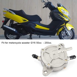 Vacuum Fuel Pump, Aluminum Alloy Motorcycle Scooter Vacuum Fuel Pump Range Extender Pump, for Motorcycle Scooter GY6 50cc - 250cc