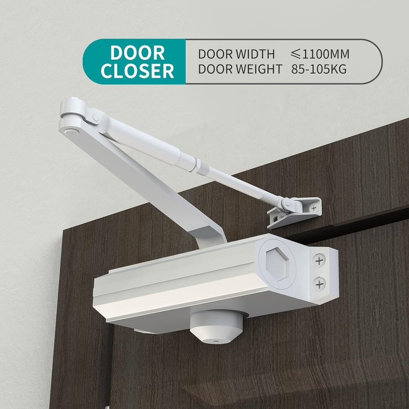 GEKRONE Automatic Door Closer Heavy Duty Fire Prevention Spring Hydraulic