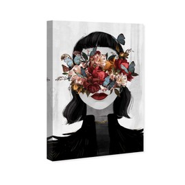 Wynwood Studio Fashion and Glam Wall Art Canvas Prints 'Dutch Love' Portraits Home Décor, 16 in x 24 in, Black, Gray