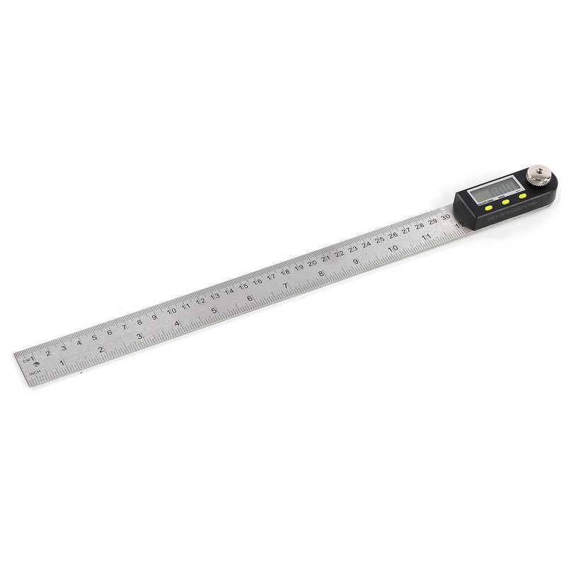 Digital Angle Finder LED Display Stainless Steel Metric Imperial 360°
