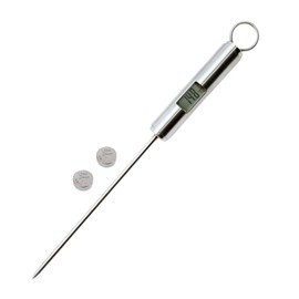 Instant Read Meat Temperature Meter | LCD Backlight Display Stainless Steel Temperature Tester Kitchen Gadgets Temperature Probe for Baking Frying