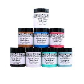 DGAGA 8 PCS Chalk Paint for Furniture,Chalk Finish Furniture Paste,Craft Paints for Wood,Interior House Painting,Matte Finish Paints,Chalkboard Paint for DIY Home Decor,Table,Laminate,Cabinet,No Sanding