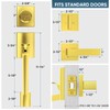 TICONN Front Door Handle Set, Heavy Duty Square Door Lever