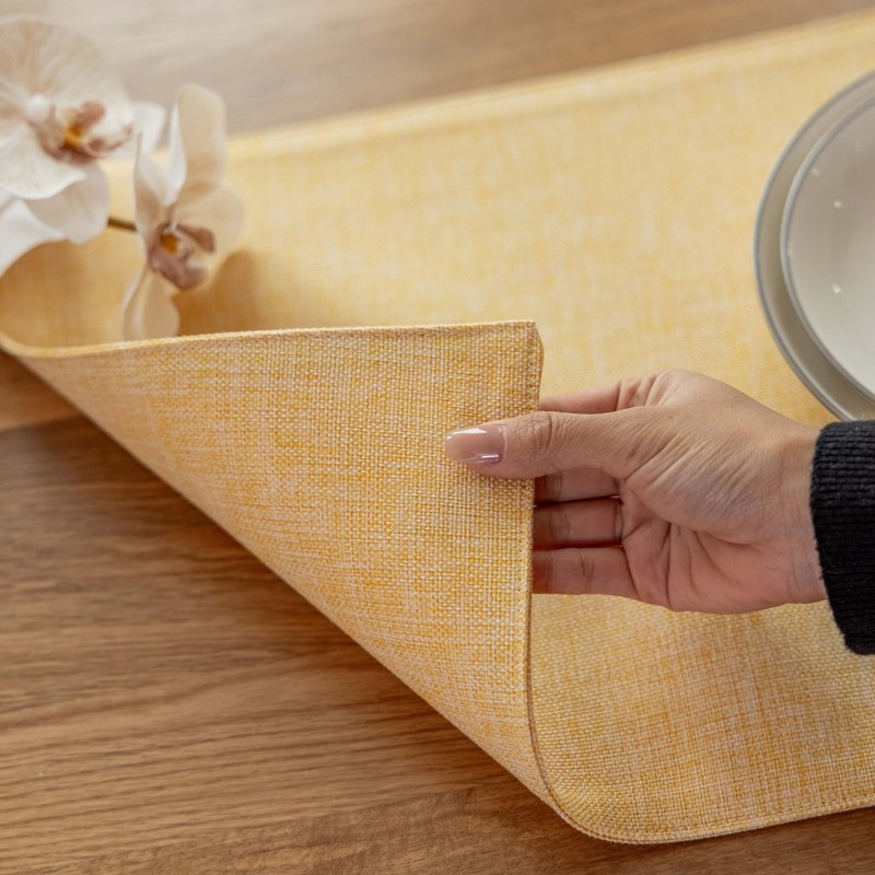 Demetex Placemat, Fabric, Cotton Linen Mat, Double Layer Fabric Sewing,