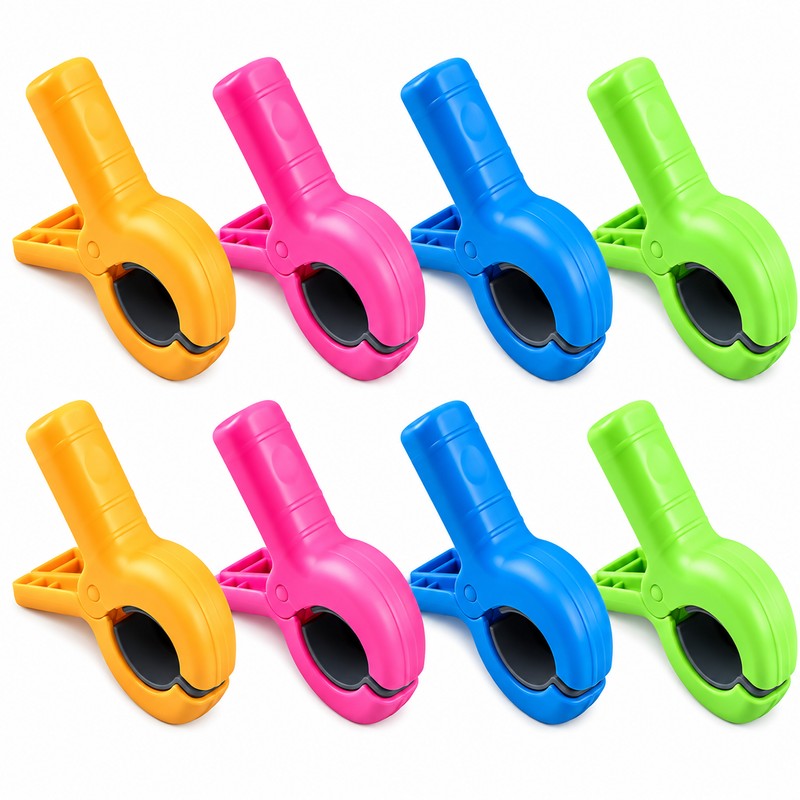 Beach Towel Clips for Beach Chairs – Strong Plastic Towel