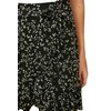 TRENDYOL Women's R Floral Pattern Knitted Skirt, black