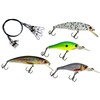PetrisCatch Minnow Pike Wobbler Set of 4 + 4 Steel