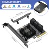 PCIE 4X SATA Card 6 Ports,with 6 SATA Cables and