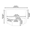 ULTICOR Corner Wedge Seat Cover for L Shape Recliner Couch