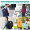 RAVUO Lightweight Backpack for School, Water Resistant Classic Basic Bookbag