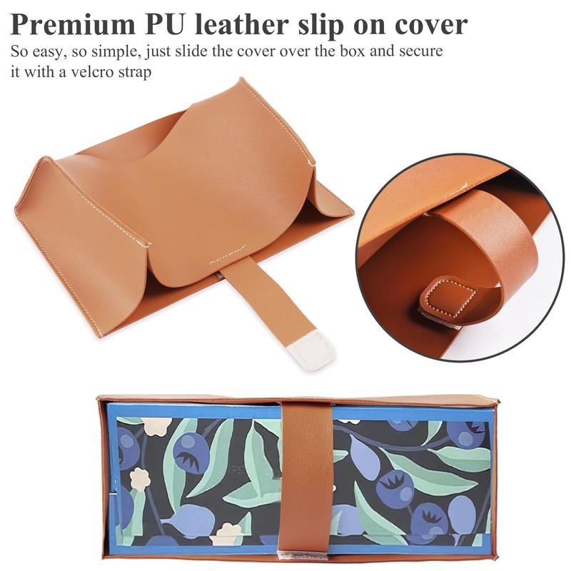 Haecsfl Leather Cover for Disposable Paper Hand Towel Box, Compatible