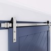 EaseLife 6 FT Brushed Nickel Sliding Barn Door Hardware Track