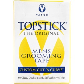 Vapon Topstick The Original Custom Cut "A Curve" - Cinta de aseo para hombre, 50 tiras