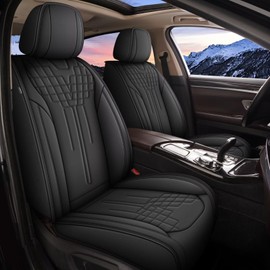 TTX LIGHTING Car Seat Covers Fit for Honda Civic 2003-2015/2020-2024 2025 Full Set Faux Leather Waterproof Car Seat Cover Automotive Cushion Protector with Airbag Compatible(2 Row 5 Seat,Black)