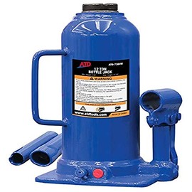 ATD Tools 7384W 12 Ton Heavy-Duty Hydraulic Side Pump Bottle Jack, 1 Pack