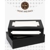 qiqee 36Packs Auto-pop Black Cookie Boxes for Gift Giving 8x5.3x2