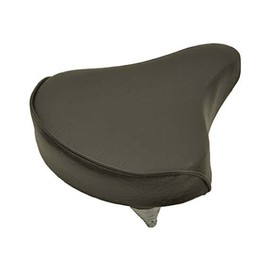 Alta Beach Cruiser Vinyl Bike Saddle, Multiple Colors. (Black)