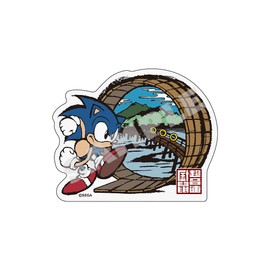 「和ソニック」京師景 加茂川図 ダイカット和紙ステッカー