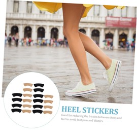 GLEAVI 10 Pairs high heel insole heel back inserts heel grips liner heel pads snugs womens high heels heel grips for loose shoes Rear heel pads for shoes sponge front feet Non-slip mat 4d