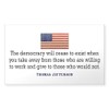 CafePress Quote Democracy Rectangle Bumper Sticker Car Decal