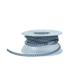 Dental Orthodontic Power Chain for Teeth Braces, Multicolor Elastic Rubber Bands 15ft/Roll (Grey, Short)