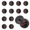 12 PCS 18 mm Brown Plastic Buttons for Sewing and