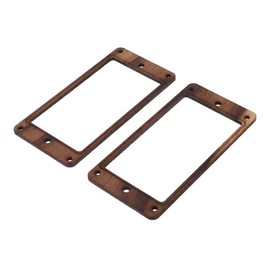 Pickup Mounting Ring, DIY 2 Coil Guitar Pickup Ring 2Pcs Rosewood with 8 Screws for Electric Guitars for Guitarist