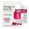 Suplemento Aceite De Krill Omega 3 Lifeed5 60 Cápsulas Sabor