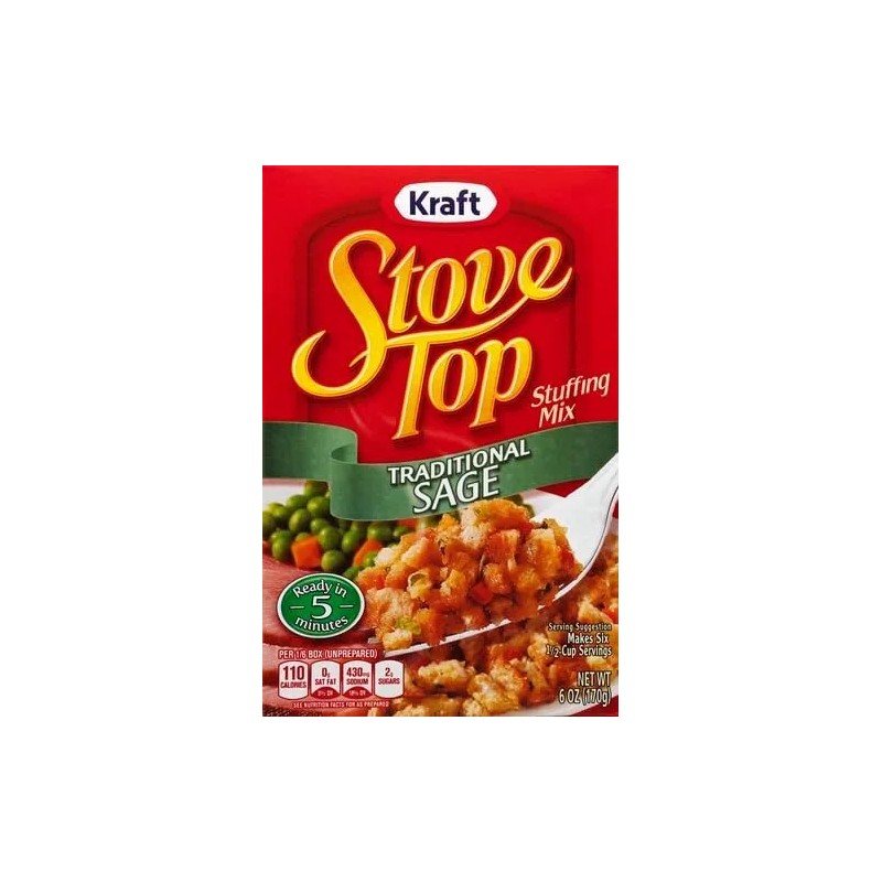 Stove Top Traditional Sage Stuffing Mix (6 oz Box)