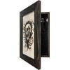 Hidden Gun Cabinet with Skull Giving Middle Finger To Securely