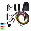 FixtureDisplays Resistance Band Set with Door Anchor, Ankle Strap, Exercise
