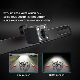 PARTX Rear View Camera Backup License Plate Night Vision for Sony XAV-AX3000