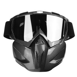 Motorcycle Goggles Men Women Snowmobile Glasses Ski Snowboard Winter Snow Windproof Outdoors Mask SunglassesCarbon Fiber Black