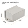 MECCANIXITY Mini Dustproof Junction Box 75x40x27mm ABS for Electrical Project